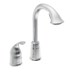 Llave extraíble de cromo, arco alto y un maneral para bar