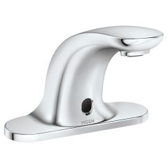 Llave para lavabo electrónica operada por sensor con acabado en cromo
