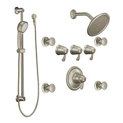 Spa vertical ExactTemp® en níquel cepillado para traslado