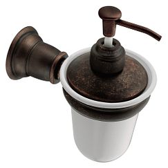 Dispensador de jabón/loción de bronce aceitado