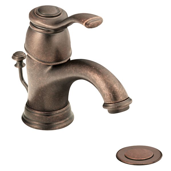 Kingsley Oil Rubbed Bronze One Handle Low Arc Bathroom Faucet