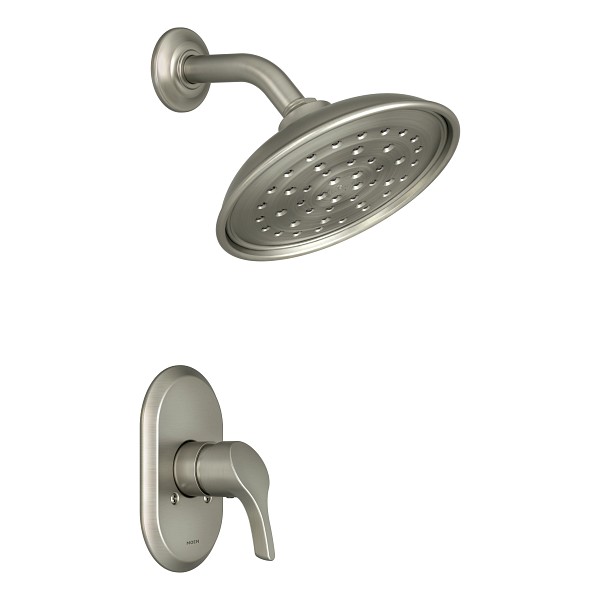 Danika - Solo regadera resistente a las manchas en níquel cepillado