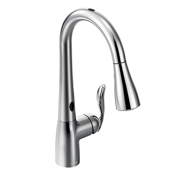 Arbor Chrome One Handle High Arc Pulldown Kitchen Faucet 7594ec Moen Arbor Chrome One Handle High Arc Pulldown Kitchen Faucet